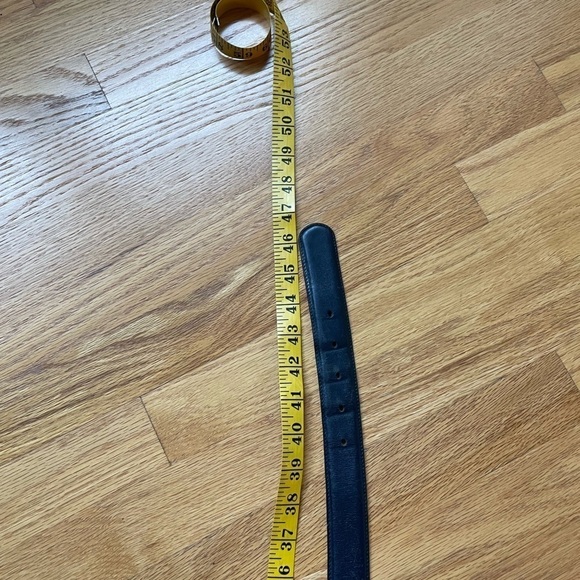 Coach Navy Blue Leather Belt 42 - Picture 4 of 10